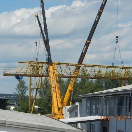 Demontage eines Brückenkranes